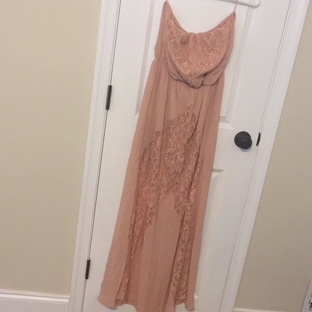 Charlotte Russe tube maxi peach
